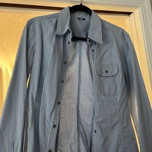 Vintage Versace striped woman's blouse